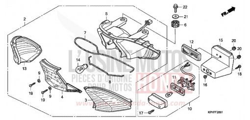 TAILLIGHT (2) ANF1257 de 2007